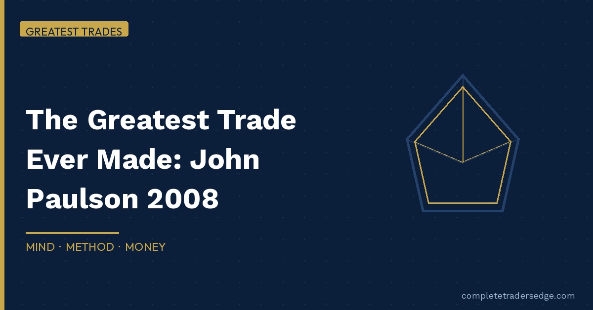 John Paulson Greatest Trade 2008 Subprime Short
