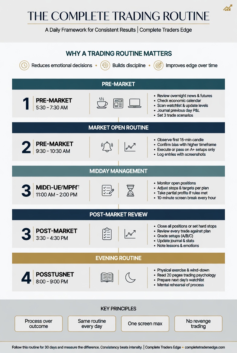 How to Build an Unbreakable Trading Routine Infographic