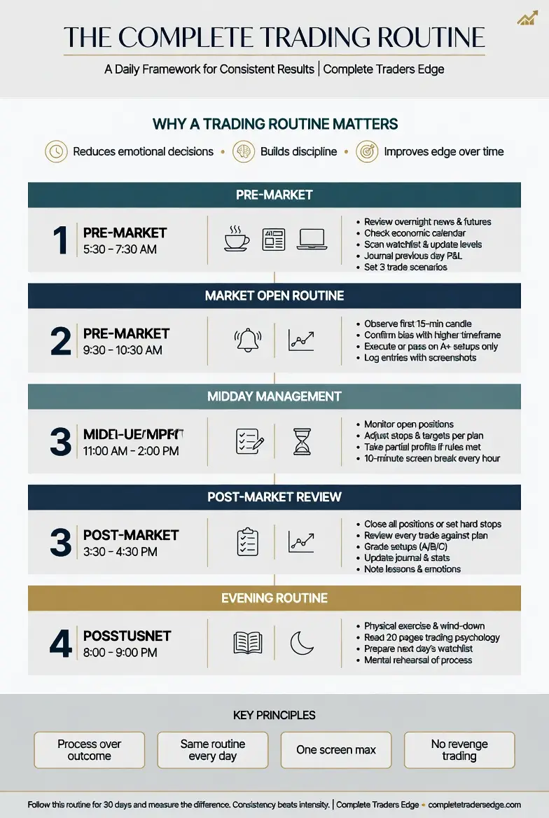 How to Build an Unbreakable Trading Routine Infographic