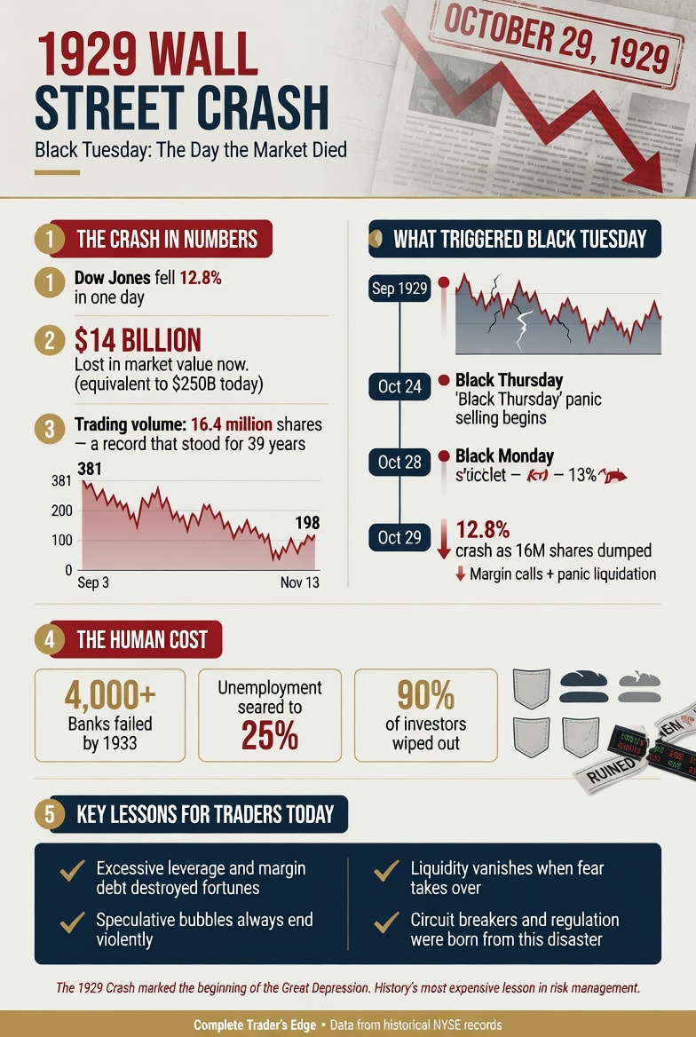 Black Tuesday 1929 Infographic