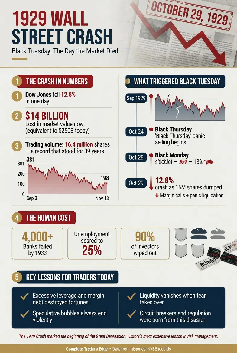Black Tuesday 1929 Infographic