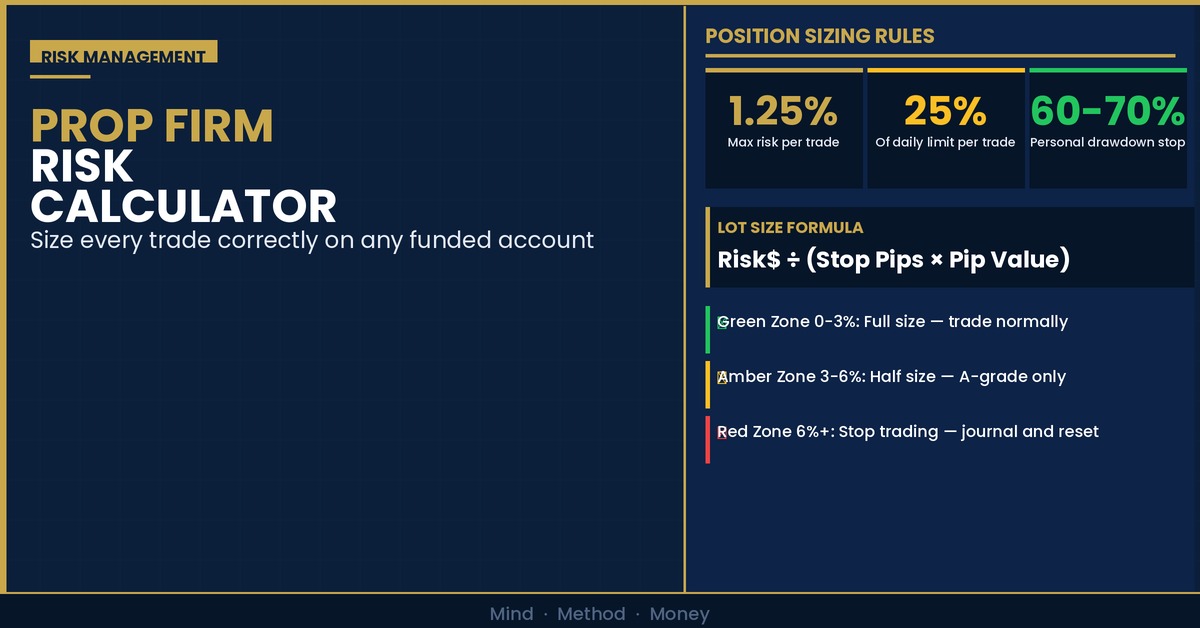 Free Prop Firm Risk Calculator: Never Blow Daily Limits
