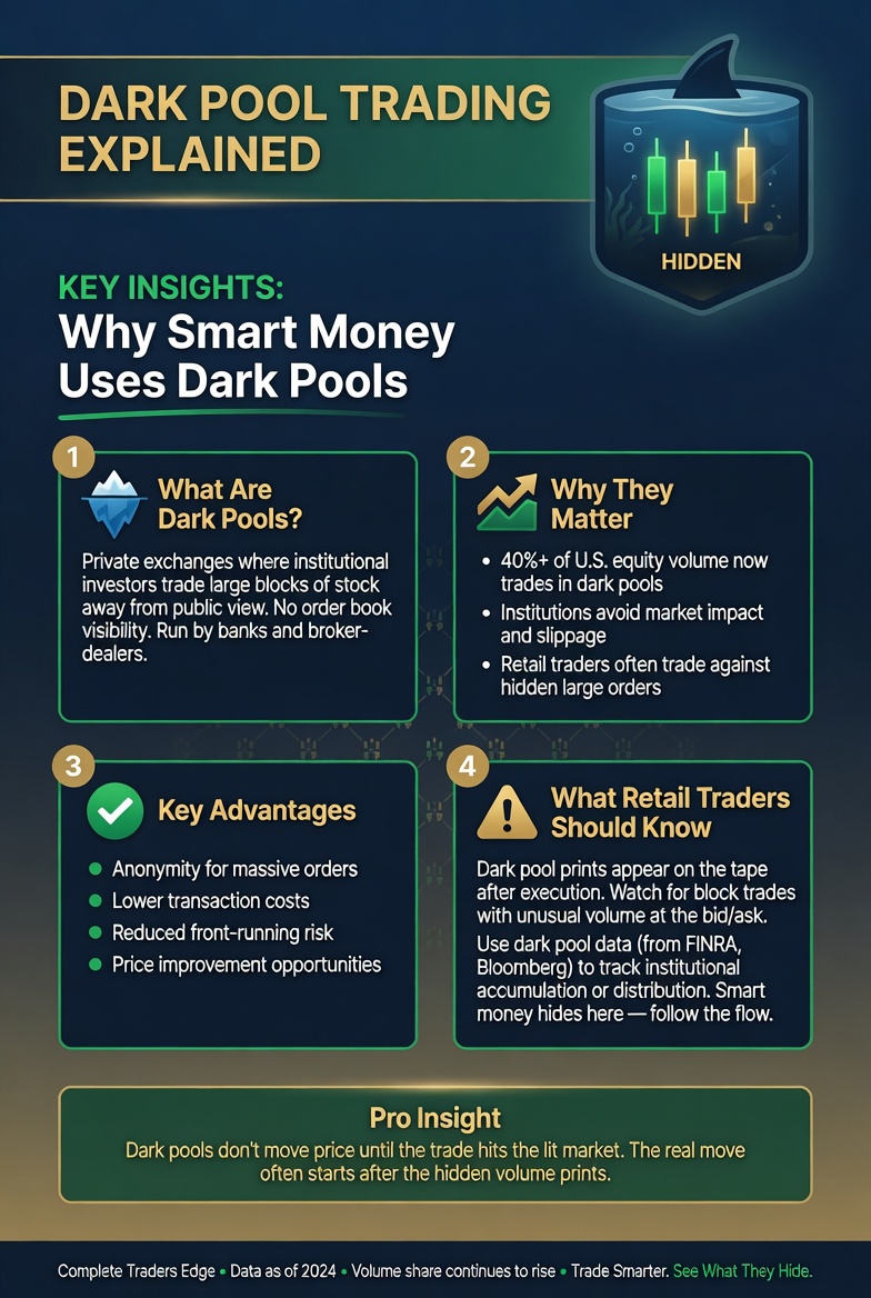 what is Dark Pool Trading Markets Infographic