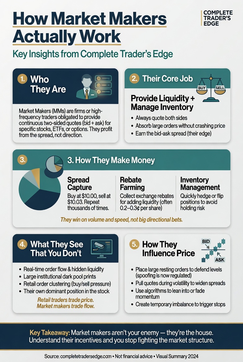 Market Makers and the Hidden Spread Infographic