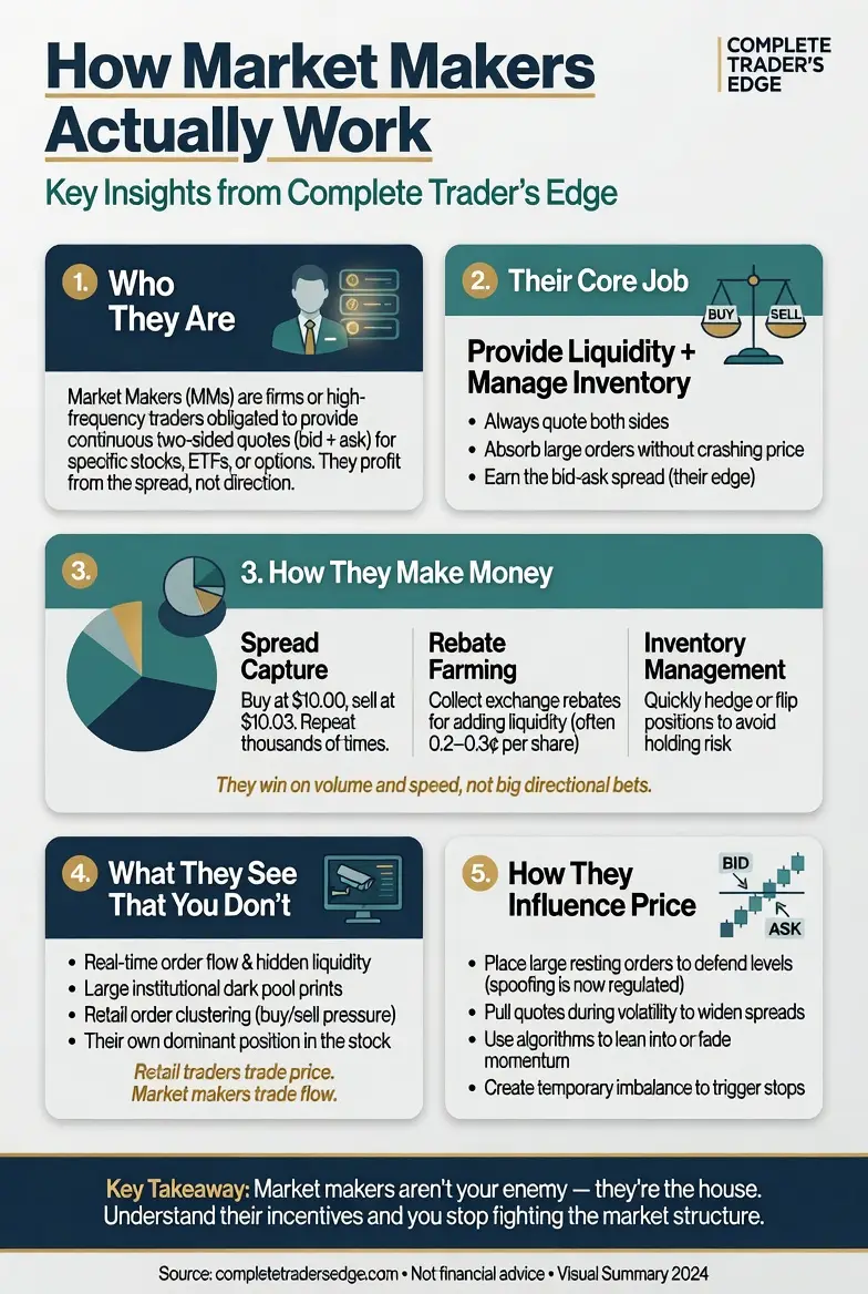 Market Makers and the Hidden Spread Infographic
