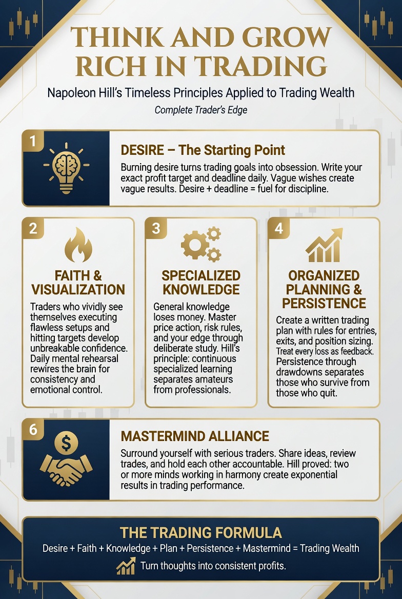 Think and Grow Rich in Trading Infographic