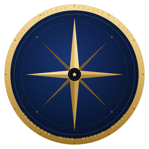 The Complete Trader's Edge compass logo