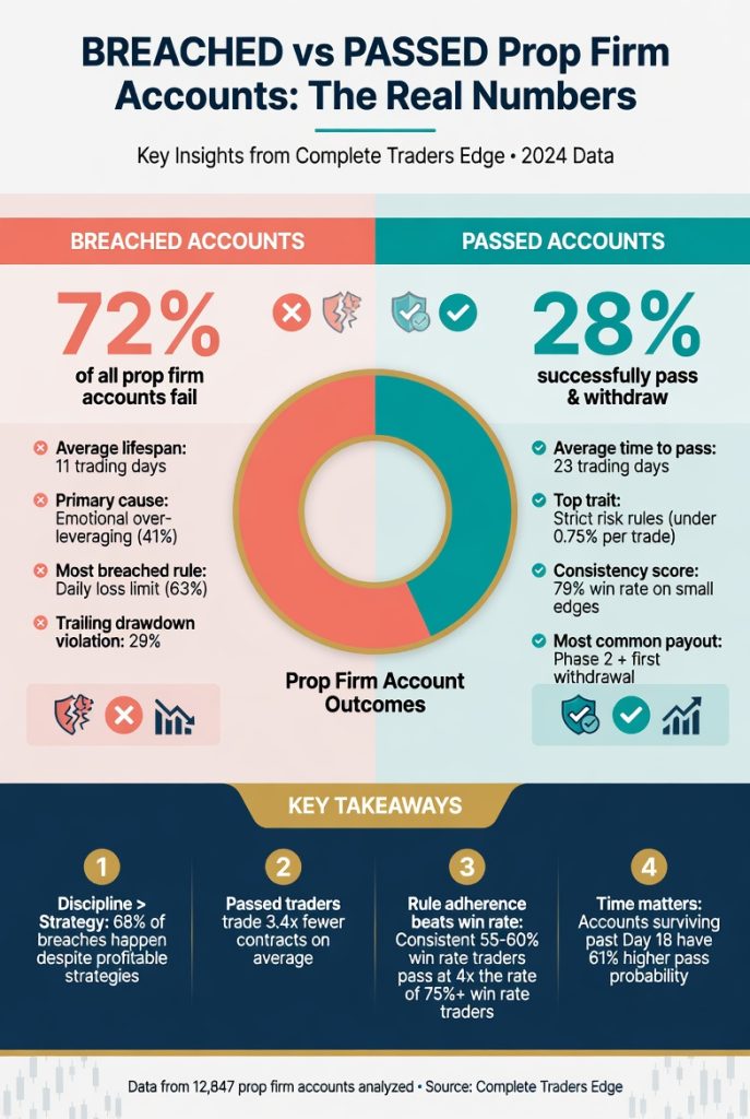 prop firm real trading analyses infographic