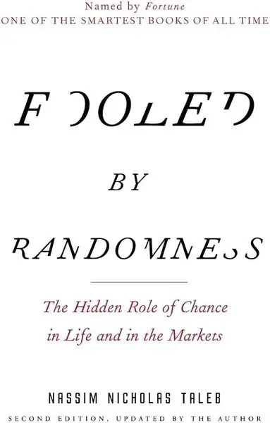 Fooled by Randomness by Nassim N. Taleb book cover