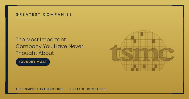 TSMC logo sketch on gold — The Most Important Company You Have Never Thought About — Greatest Companies series
