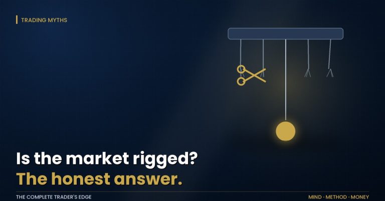 Is the market rigged: puppet strings mostly cut by gold scissors, the trader standing free