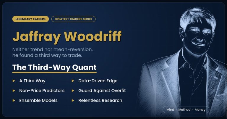 Jaffray Woodriff, the third-way quant, Complete Trader's Edge trader profile