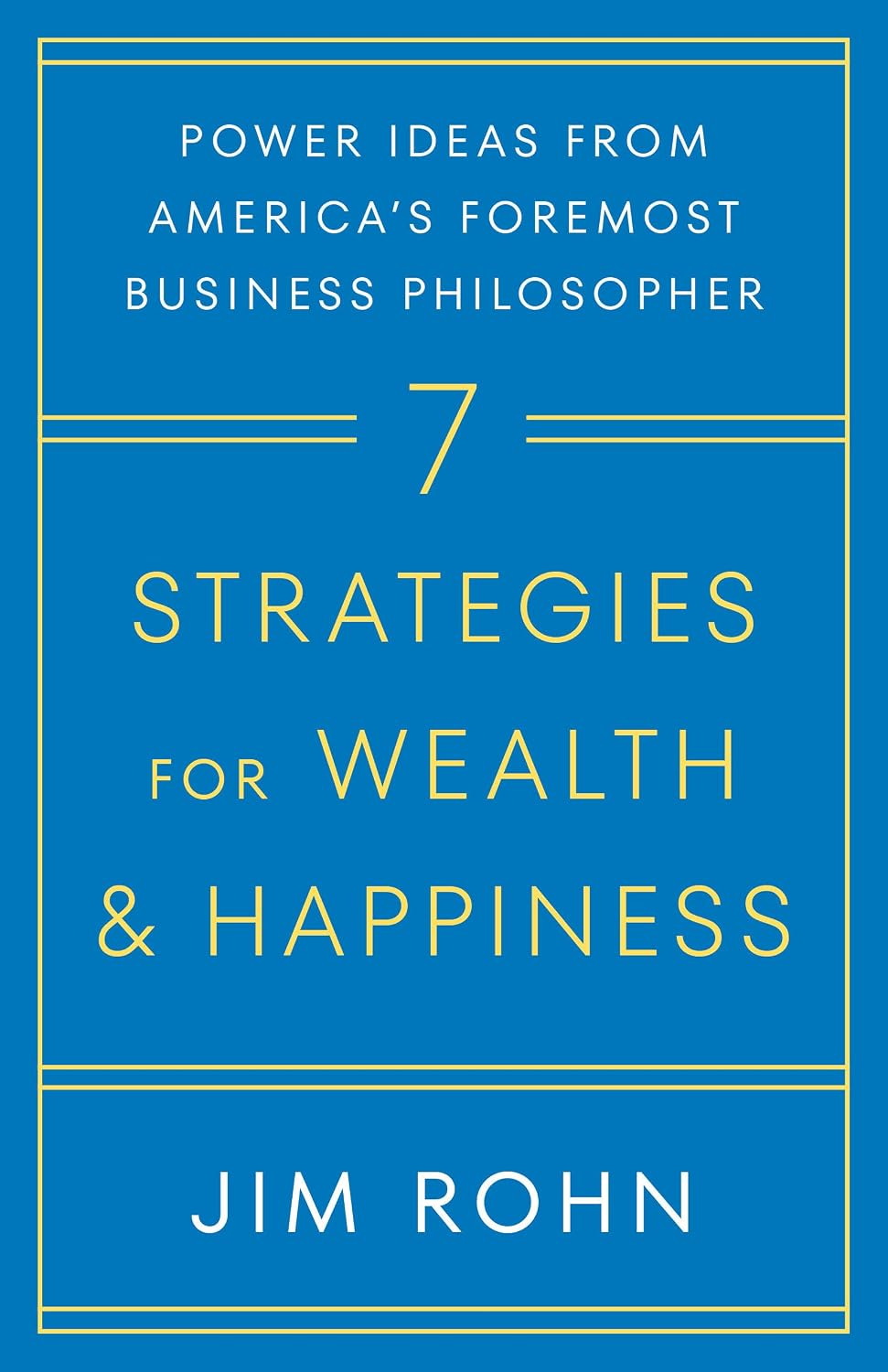 7 Strategies for Wealth & Happiness by Jim Rohn book cover