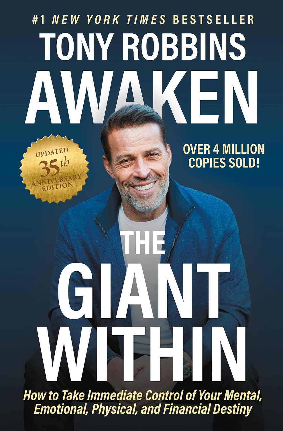 Awaken the Giant Within by Tony Robbins book cover
