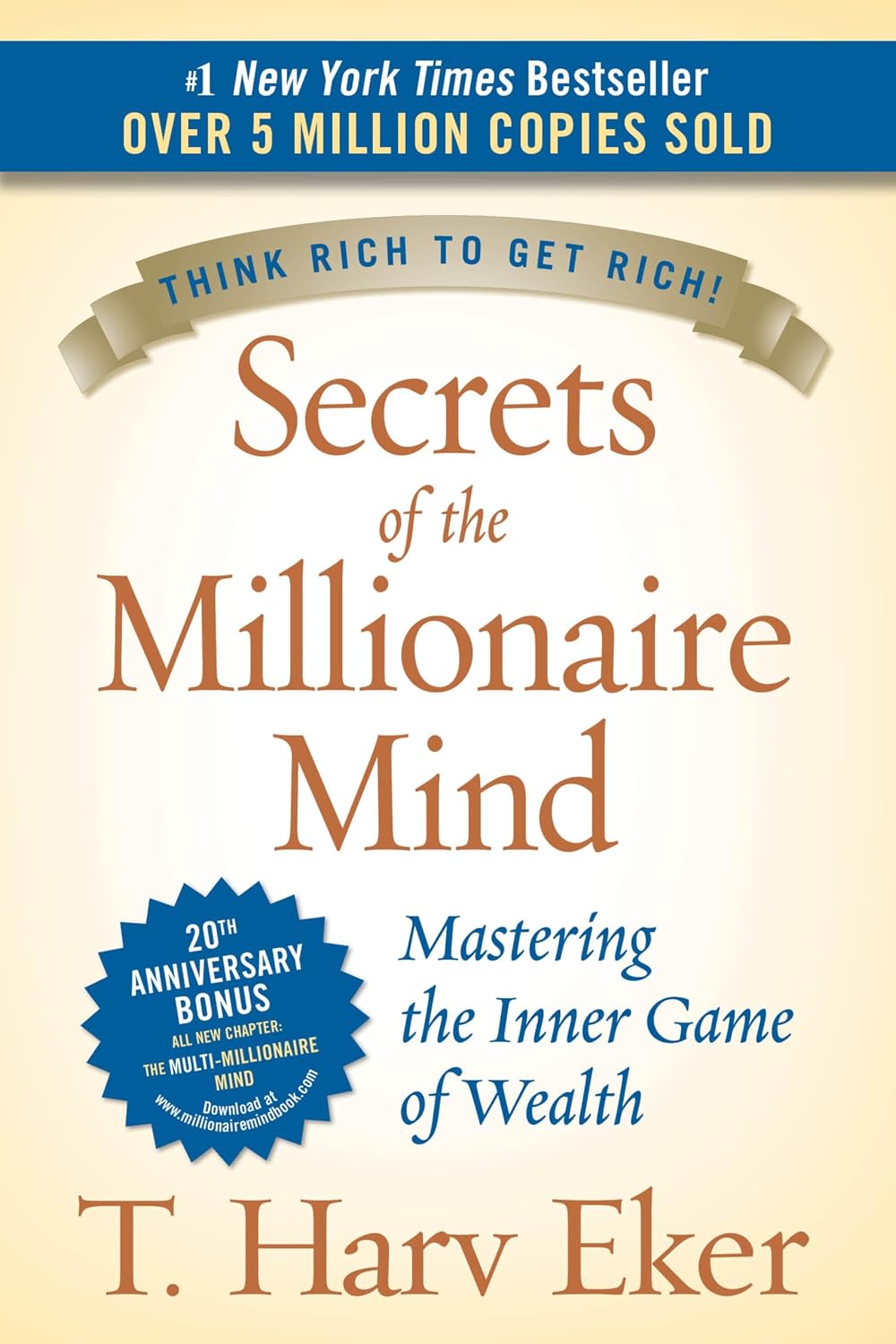 Secrets of the Millionaire Mind by T. Harv Eker book cover