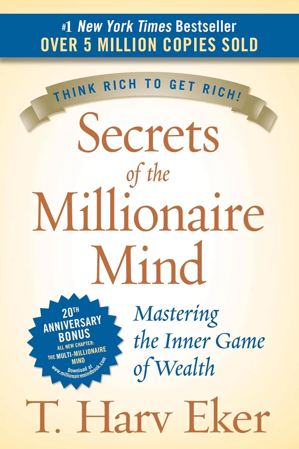 Secrets of the Millionaire Mind by T. Harv Eker book cover