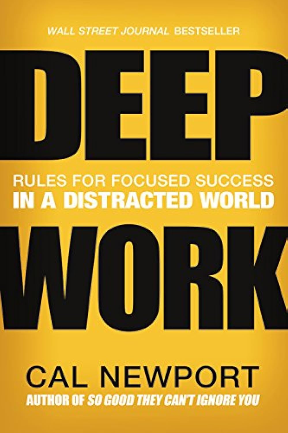Deep Work by Cal Newport book cover