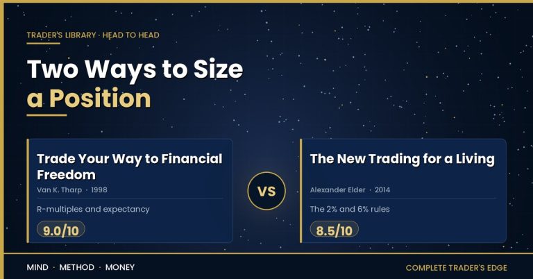 Head to head comparison: Van Tharp's Trade Your Way to Financial Freedom rated 9 out of 10 against Alexander Elder's The New Trading for a Living rated 8.5