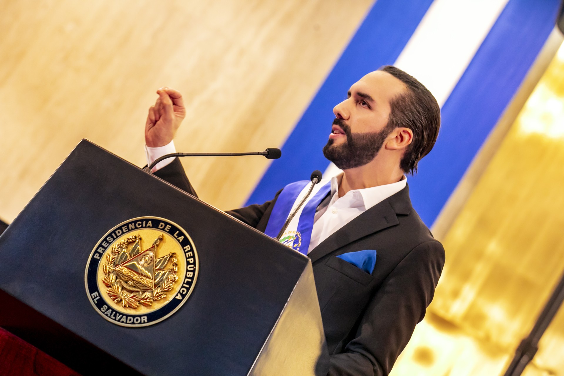 Nayib Bukele, president of El Salvador, whose government made Bitcoin legal tender in September 2021 and continued buying one bitcoin a day for the national treasury