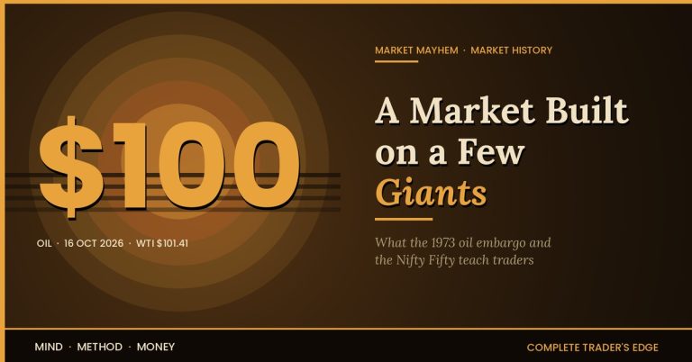$100 oil and a market built on a few giants – what the 1973 oil embargo and the Nifty Fifty teach traders